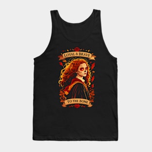 Loyal and Brave to the Bone - Day of the Dead - Fantasy Tank Top